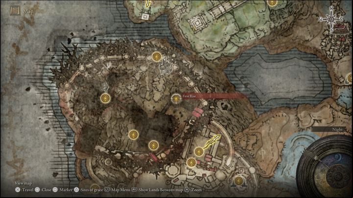 7 - Shadow of the Erdtree: All Sites of Grace in minor regions map - Secrets and Collectibles - Elden Ring Guide