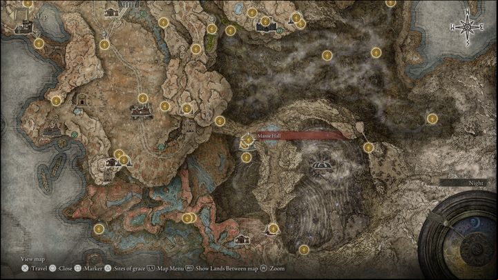 17 - Shadow of the Erdtree: All Sites of Grace in minor regions map - Secrets and Collectibles - Elden Ring Guide