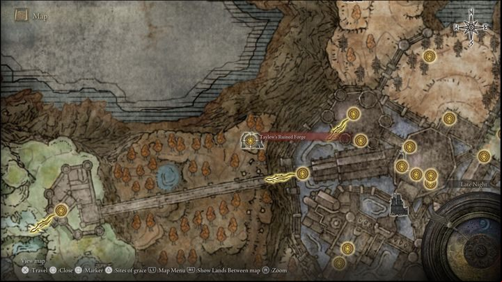 30 - Shadow of the Erdtree: All Sites of Grace in minor regions map - Secrets and Collectibles - Elden Ring Guide