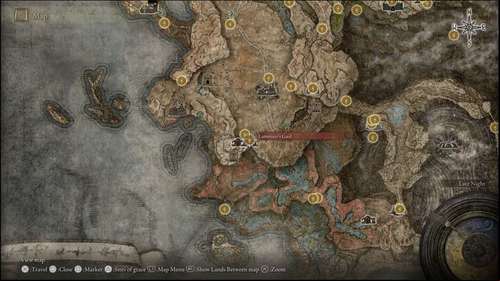 After reaching Charo’s Hidden Grave, you must go north - Shadow of the Erdtree: All Sites of Grace in minor regions map - Secrets and Collectibles - Elden Ring Guide