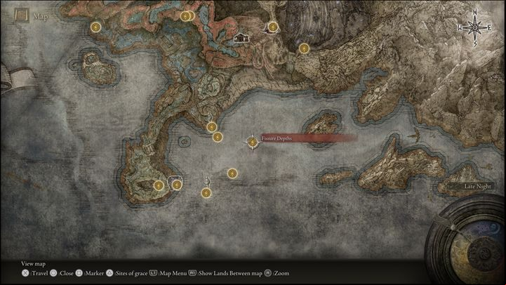 40 - Shadow of the Erdtree: All Sites of Grace in minor regions map - Secrets and Collectibles - Elden Ring Guide
