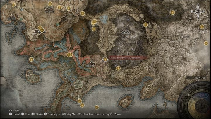 42 - Shadow of the Erdtree: All Sites of Grace in minor regions map - Secrets and Collectibles - Elden Ring Guide
