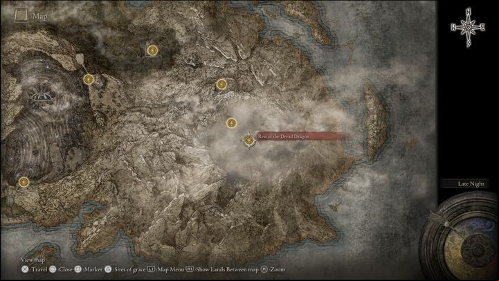 46 - Shadow of the Erdtree: All Sites of Grace in minor regions map - Secrets and Collectibles - Elden Ring Guide