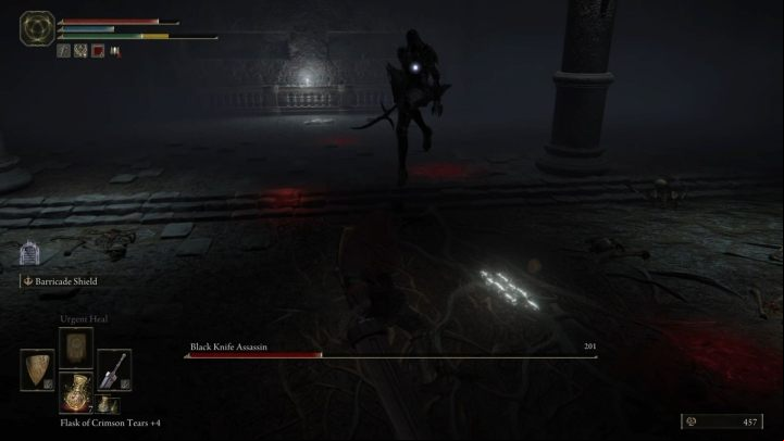 Using the Lone Wolf Ashes make the fight much easier - Elden Ring: How to beat Black Knife Assassin? - Limgrave - Elden Ring Guide