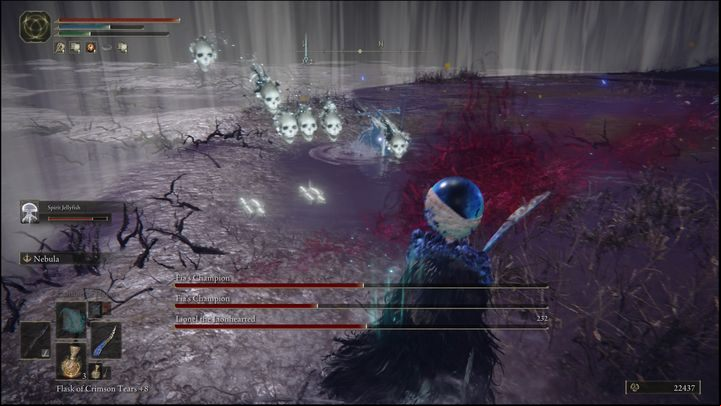 In the third phase, a real fight will begin, with three opponents at the same time - Elden Ring: How to beat Fias Champions? - Deeproot Depths - Elden Ring Guide