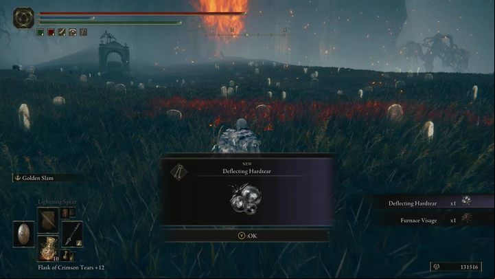 All of the new crystal tears introduced in the DLC are dropped by Furnace Golems encounterd in various areas - Shadow of the Erdtree: How does the Deflecting Hardtear work? - FAQ - Elden Ring Guide