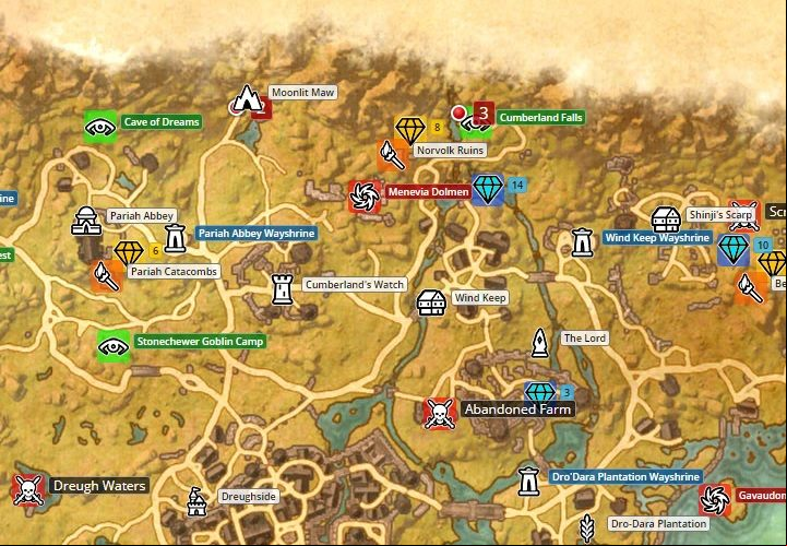 Map of Stormhaven. - Psijic Order missions in The Elder Scrolls Online Summerset - Psijic Order - The Elder Scrolls Online Guide