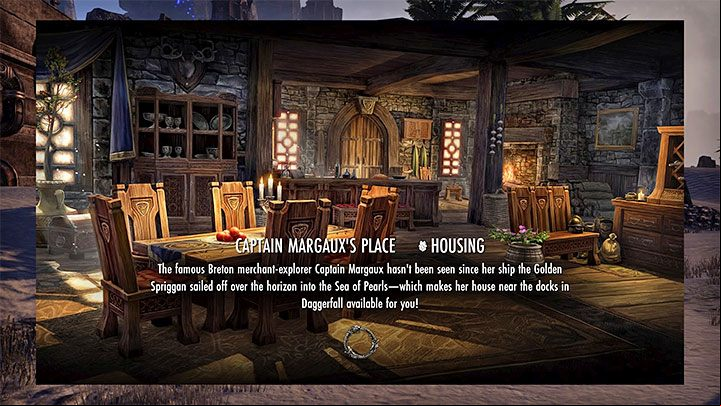 In TESO, the hero can have numerous houses and living quarters, almost all of them require payment - you can buy houses for gold (Septims) or for Crowns, that is, by paying with a special currency obtained with real money - ESO: Best starting tips - Game guide - The Elder Scrolls Online Guide