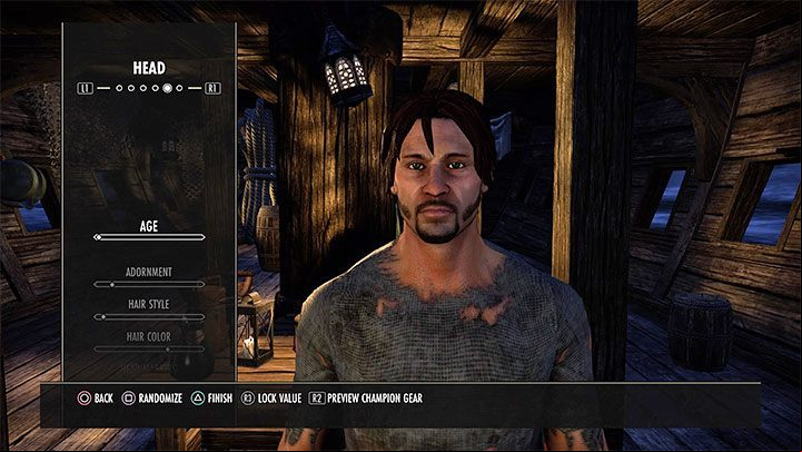 You can choose from many options to determine your characters head - ESO: Character creation - best first character, tips - Starting the game - The Elder Scrolls Online Guide