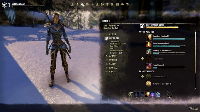 In the first build with the second weapon, it has been specified how to combine, effectively, the inflicted damage with healing of the self and the allies - ESO: Sorcerer as the Healer/ - Sorcerer class, tips, skills - Sorcerer - The Elder Scrolls Online Guide