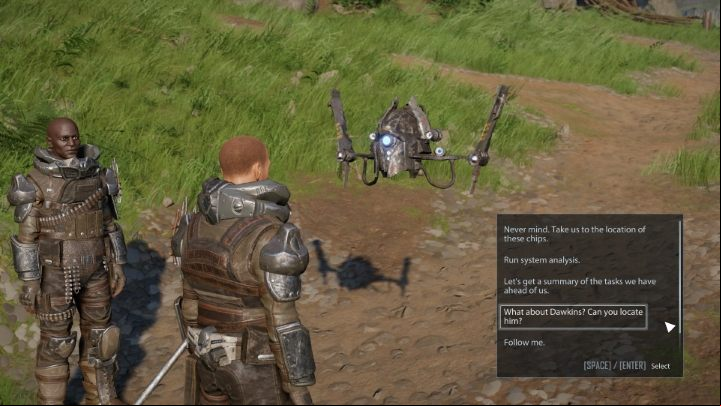First, talk to the CRONY U4 drone and ask if it can get Adam's location - Elex 2: Traitor - walkthrough - Chapter 4 - Elex 2 Guide