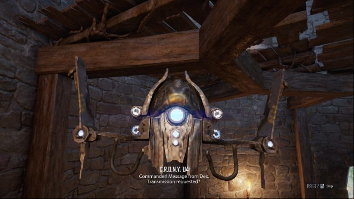 After approximately one day, CRONY U4 will notify you of a message from Dex - Elex 2: Strange Voices - walkthrough - Chapter 4 - Elex 2 Guide
