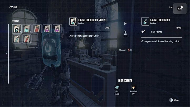 You brew potions at Lab Benches - Elex 2: Crafting - how to craft, types of crafting - Basics - Elex 2 Guide