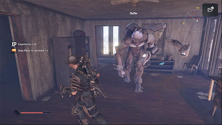 This map piece is hidden in one of the abandoned buildings a short distance to the south of the Depot Strong monsters can be found in this area and you have to either eliminate them or run away - Elex 2: Map Pieces - completing the treasure map - World Map - Elex 2 Guide