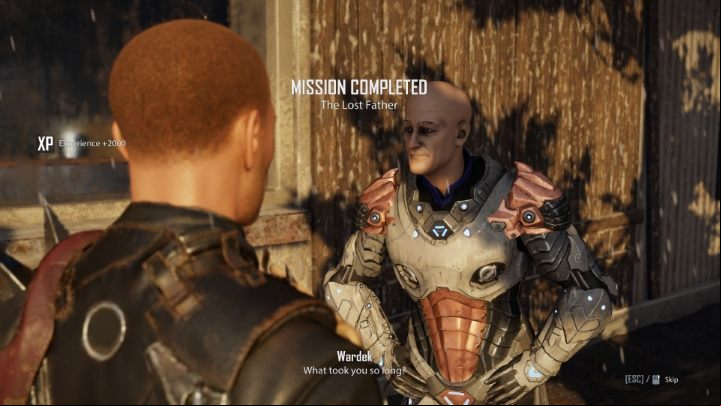The conversation with Wardek completes the Lost Father quest - Elex 2: Lost Father - walkthrough - Chapter 3 - Elex 2 Guide