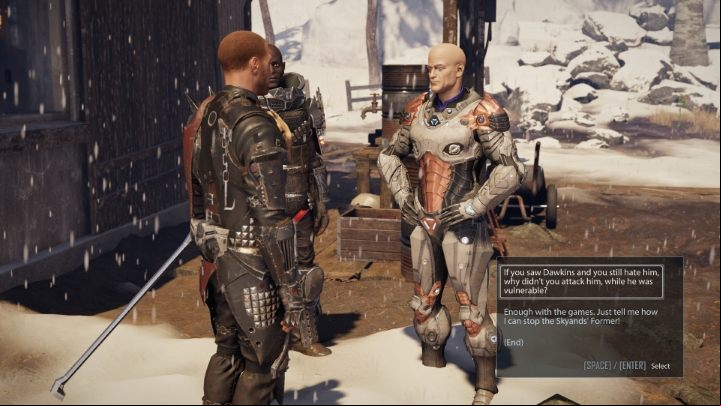 After completing the Voices in the Darkness, you can return to Wardek to complete the Spoil the Soup quest, which only involves dialogue - Elex 2: Reluctant Allies - walkthrough - Chapter 3 - Elex 2 Guide