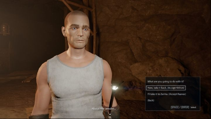 If you decide to help Ivika, you must return the amulet to her and tell Zarina that someone has taken it - Elex 2: Zarinas Judgment (Carakis) - walkthrough - Carakis - Elex 2 Guide