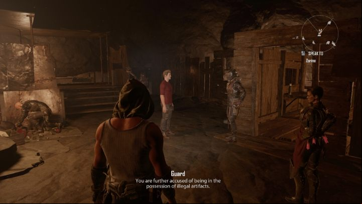 Zarina will decide that the aforementioned merchant needs to be searched - Elex 2: Zarinas Judgment (Carakis) - walkthrough - Carakis - Elex 2 Guide