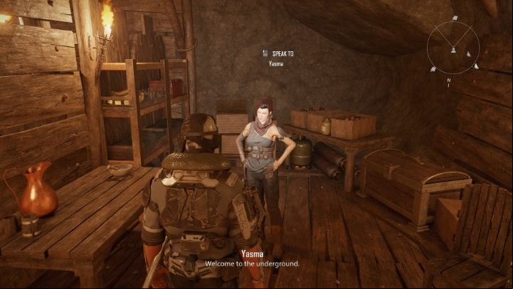 In the hideout, start a dialog with a character named Yasme - Elex 2: The Berserkers Trust (Tavar) - walkthrough - Tavar - Elex 2 Guide