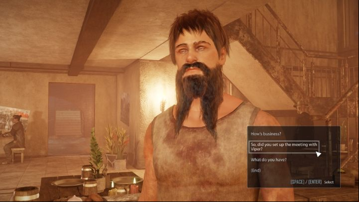You'll learn that Micky, the bartender you talked with earlier, knows something about Viper - Elex 2: An Alb Agent (Ignadon) - walkthrough - Ignadon (Missions in the Depository) - Elex 2 Guide