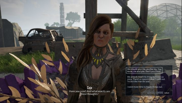 First of all, you can only romance Caja if your relationship with her is positive - Elex 2: Old Love Doesnt Rust (Romancing Caja) - walkthrough - Caja - Elex 2 Guide
