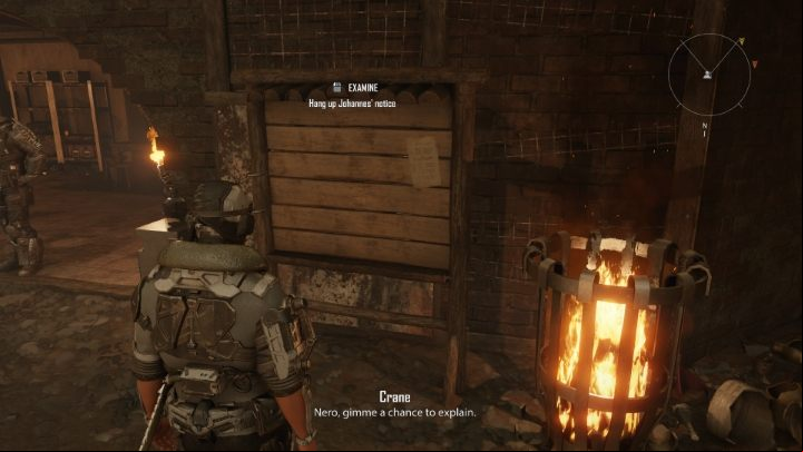 The notice board in the Crater (the Outlaws' headquarters) is located on the training ground - you can get there by following the road to the left of the main entrance - Elex 2: Words of Faith (Carakis) - walkthrough - Carakis (Missions in the Castle) - Elex 2 Guide