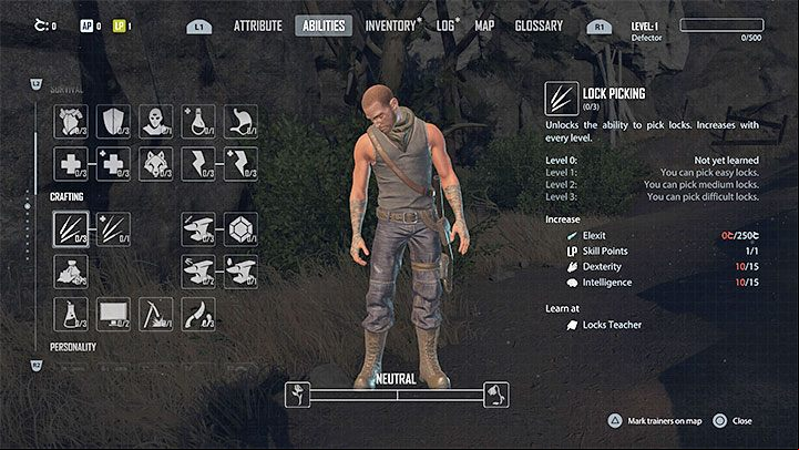 Two of Jax's skills are related to locked containers found in the game world - Elex 2: Locks - how to open, how to use lockpicks? - Exploration of the game world - Elex 2 Guide