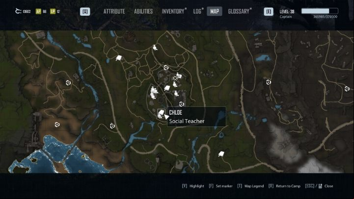 Chloe is in the Fort, in her bar in the south-western area of this location - Elex 2: Skill Trainers - list - World Map - Elex 2 Guide