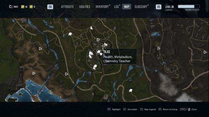 Tilas is an alchemist found in a house near the Fort's main entrance - Elex 2: Skill Trainers - list - World Map - Elex 2 Guide