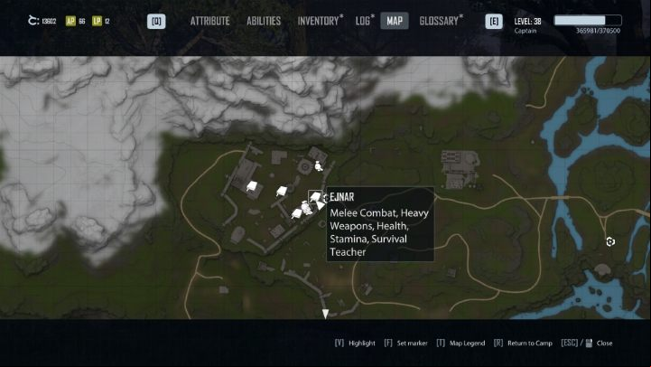 You'll meet Ejnar soon after entering the Castle, the Clerics' headquarters - Elex 2: Skill Trainers - list - World Map - Elex 2 Guide