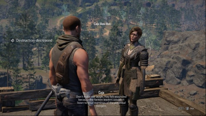 In many conversations, you choose the nature of Jax's response (specifically, whether he is more or less friendly towards a given character), but this usually only affects the level of Destruction - Elex 2: Important Choices - are they in the game? - Campaign and quests - Elex 2 Guide