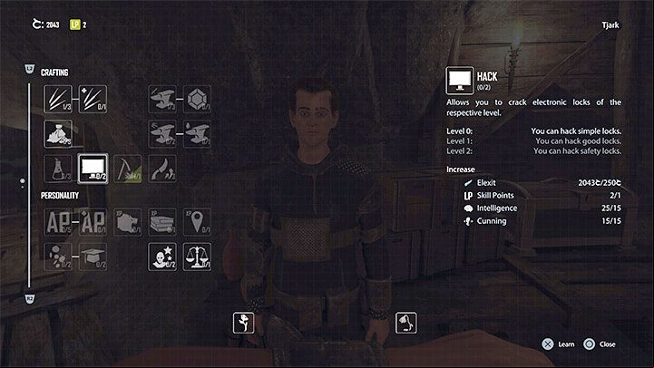 The skill you are looking for is called Hack - Elex 2: Hacking and opening safes - hacking mini-game - Basics - Elex 2 Guide