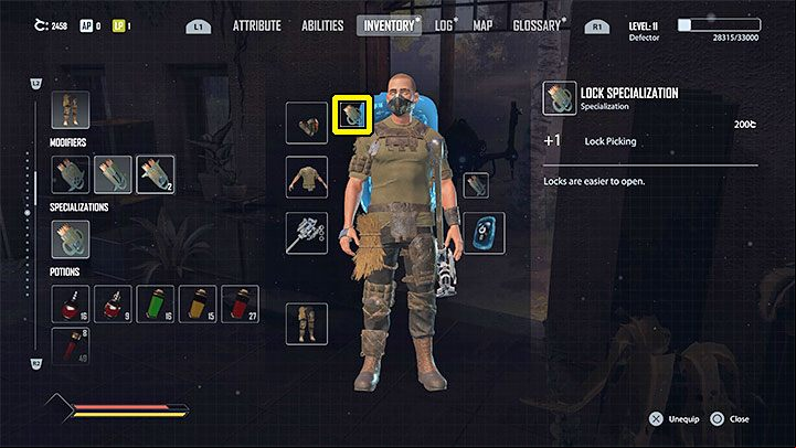 The acquired specialization does not become active immediately - Elex 2: Specialization - how to use? - Jax and character development - Elex 2 Guide