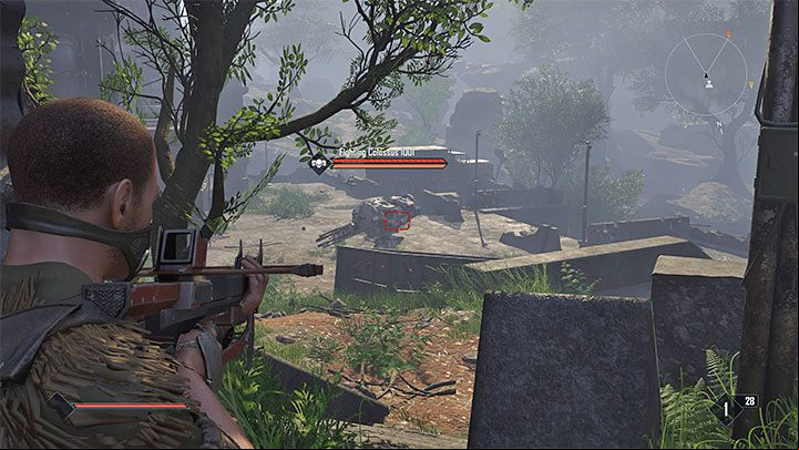 The enemies with several skulls, such as the mech (colossus) shown in the picture above, are even more problematic - Elex 2: Monster with a skull - how to kill? - Fight - Elex 2 Guide
