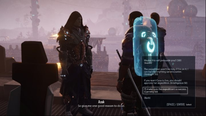The first goal is to convince Azok to issue the - Elex 2: Coras Expedition Bana (Ignadon) - walkthrough - Ignadon (Missions in the Depository) - Elex 2 Guide