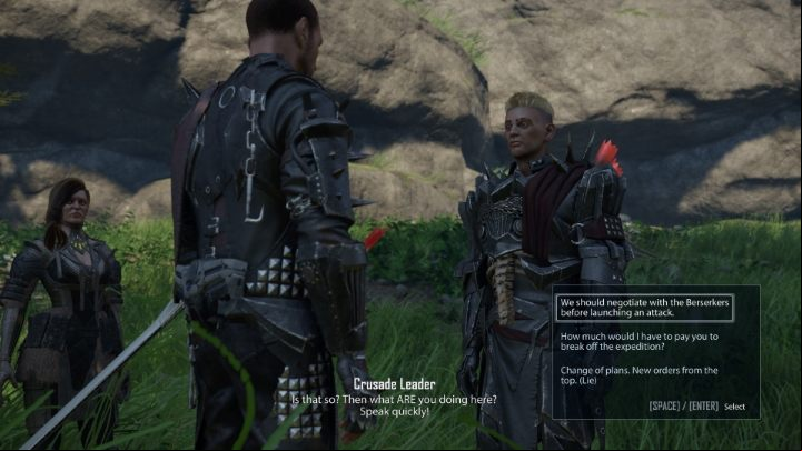 If you're a Morkon, you can just lie to the commander that the attack has been called off - Elex 2: Its a Matter of Interpretation - walkthrough - Chapter 2 - Elex 2 Guide