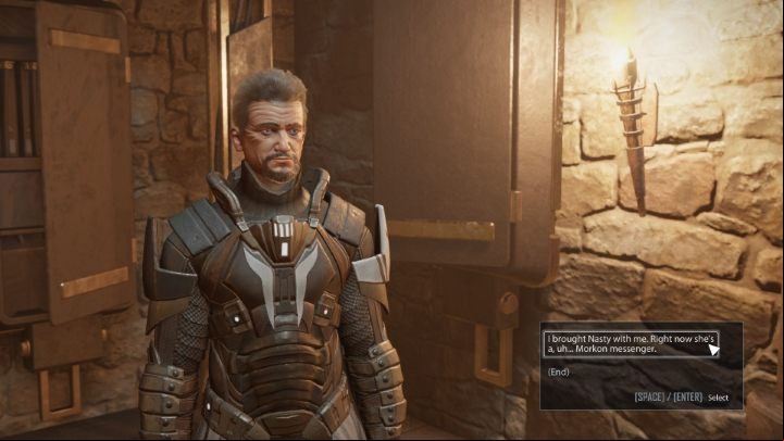 The next person is Reinhold, the Clerics' leader who can be found in the Castle - Elex 2: Diplomatic Imbroglios - walkthorugh - Nasty - Elex 2 Guide