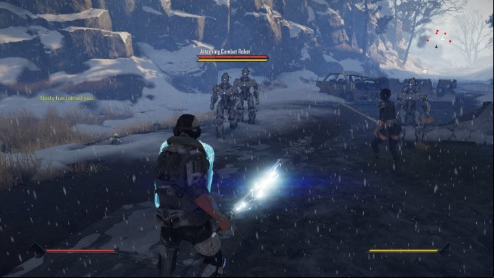 Just like before, after the conversation you'll be transported somewhere else and attacked by robots - Elex 2: Diplomatic Imbroglios - walkthorugh - Nasty - Elex 2 Guide