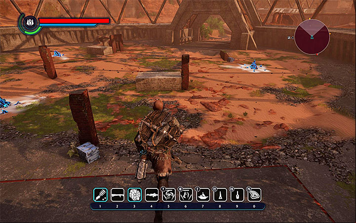 After collecting all three parts, go back to Konrad to give them to him - Elex: The Big Bang - Walkthrough - Chapter 1: The Hunt Begins - Elex Game Guide