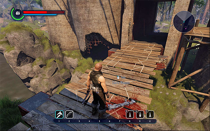An example of Cleric weapons – there are five pieces lying around the ruins. - Elex: Dangerous Goods - Walkthrough - Edan - Elex Game Guide