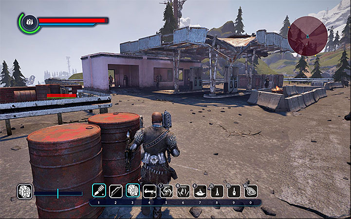 The bandits occupy area around a gas station - Elex: Minor quests in Abessa - Walkthrough - Abessa - Elex Game Guide