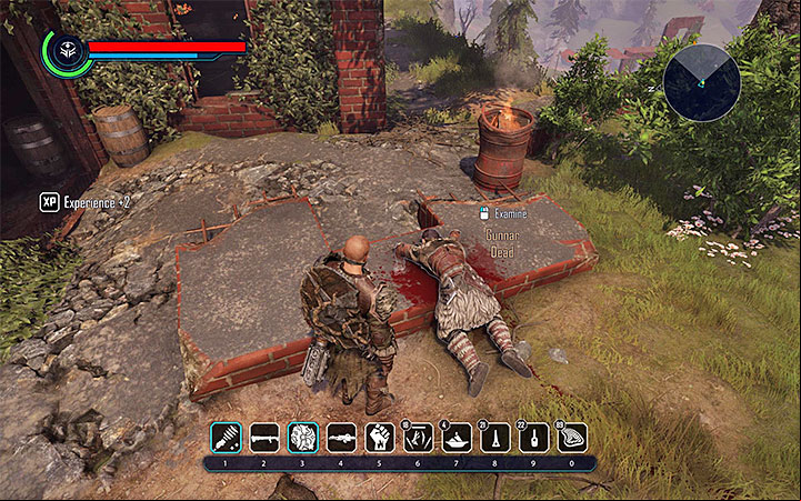 Examine Gunnar’s corpse - Elex: Becoming a Warrior (The Berserkers) - Walkthrough - The Berserkers - Elex Game Guide