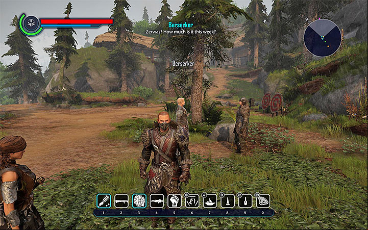 You can stand close to the talking men - Elex: Becoming a Warrior (The Berserkers) - Walkthrough - The Berserkers - Elex Game Guide