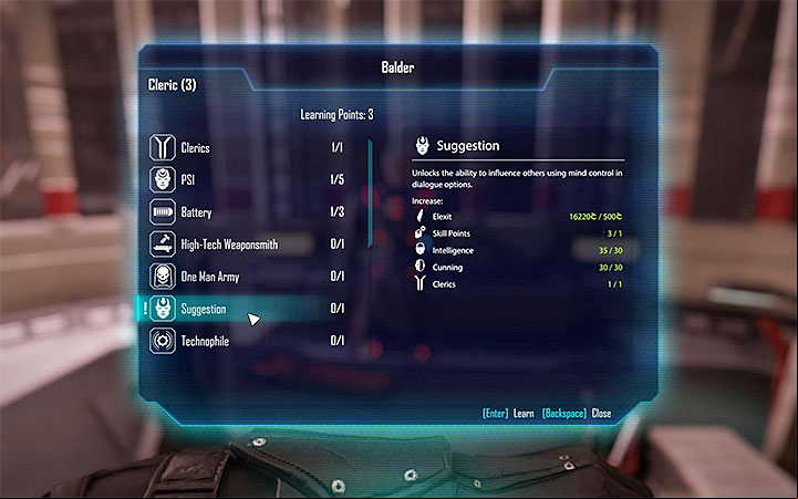 Suggestion ability isnt connected to any of the quests - Elex: Reaching Legate Rank (The Clerics) - Walkthrough - The Clerics - Elex Game Guide