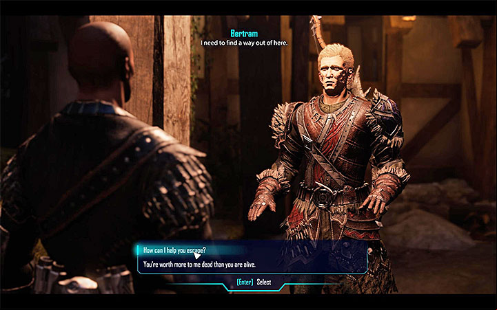After you blow Bertrams cover, you can kill hi mor help him escape from Goliet - Elex: Minor quests in Goliet - Walkthrough - Edan - Elex Game Guide