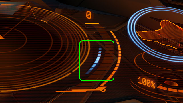 Blue sweet spot moves, dependently from the amount of power given to the engines and the quality of Bow thrusters. - Basics - Introduction to the flight model - Elite: Dangerous - Game Guide and Walkthrough
