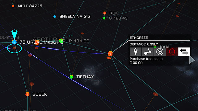 Another essential device for plotting you route will be the galaxy map - Professions - Earning your first money - Elite: Dangerous - Game Guide and Walkthrough