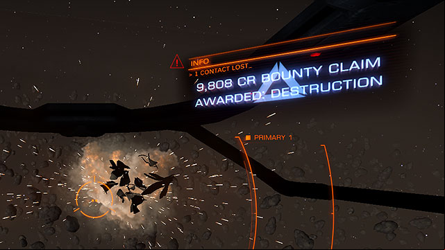 After all of that, finish the enemy to receive a communicate showing the full sum youve earned yourself - Professions - Earning your first money - Elite: Dangerous - Game Guide and Walkthrough