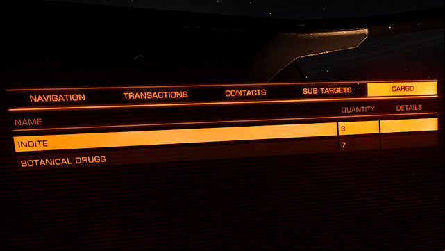 After scanning your victims cargo, look at the left in the cargo bookmark - Professions - Earning your first money - Elite: Dangerous - Game Guide and Walkthrough