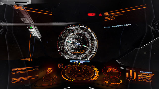 Flying this way will make your ship overheated, thus throwing out the radiator may be of some help (As long as you have the device connected to this task) - Professions - Earning your first money - Elite: Dangerous - Game Guide and Walkthrough